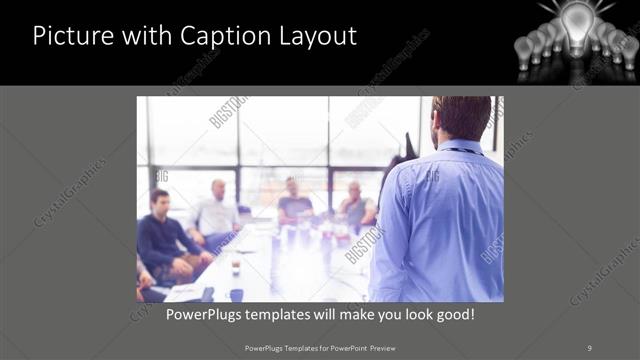 Picture with Caption presentation slide layout