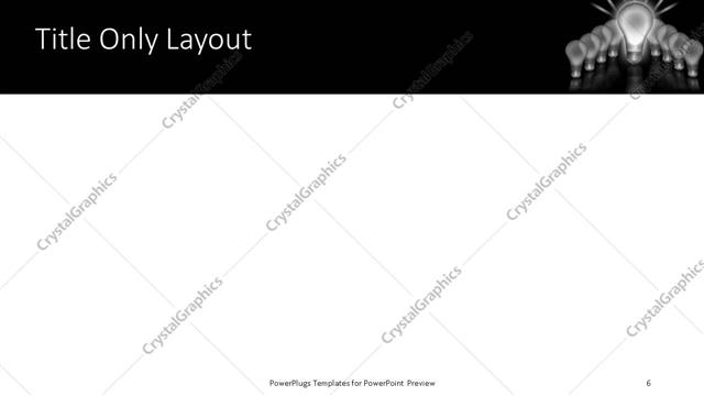 Title Only presentation slide layout