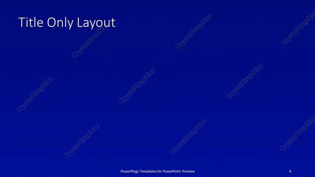 Title Only presentation slide layout