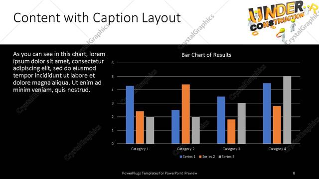 Content with Caption presentation slide layout