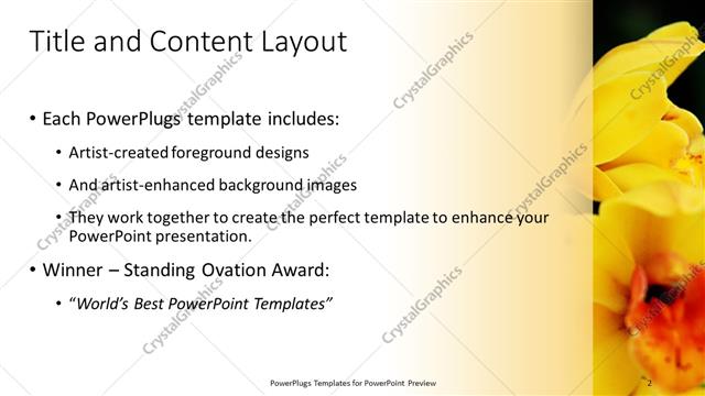 Title and Content presentation slide layout