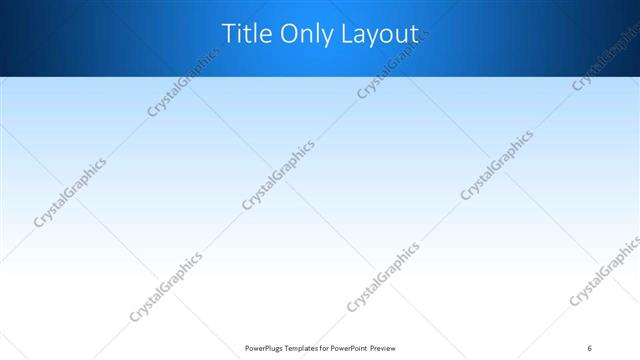Title Only presentation slide layout