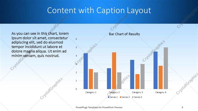 Content with Caption presentation slide layout