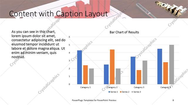 Content with Caption presentation slide layout