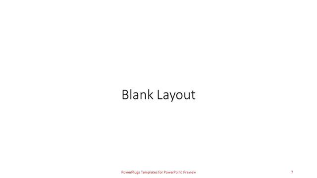 Blank presentation slide layout