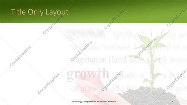 Title Only presentation slide layout