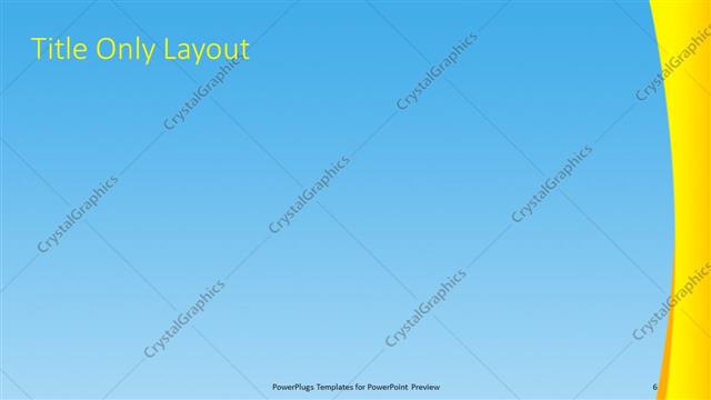 Title Only presentation slide layout