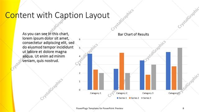 Content with Caption presentation slide layout