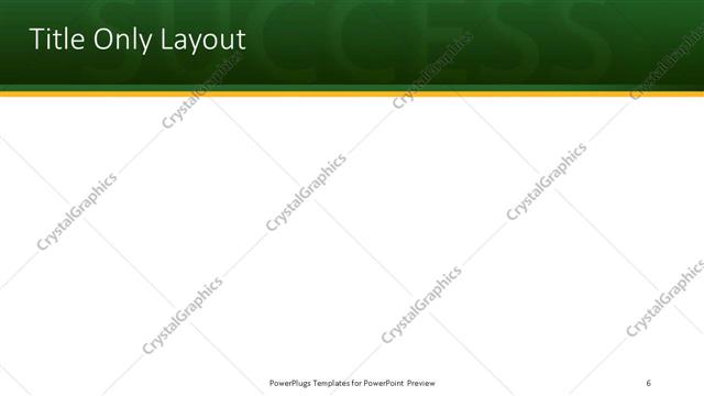 Title Only presentation slide layout