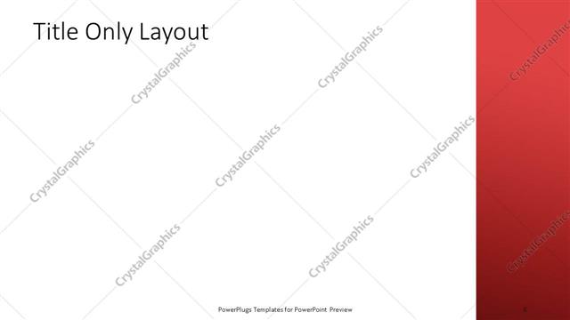 Title Only presentation slide layout