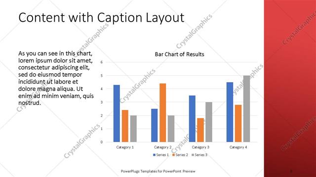 Content with Caption presentation slide layout
