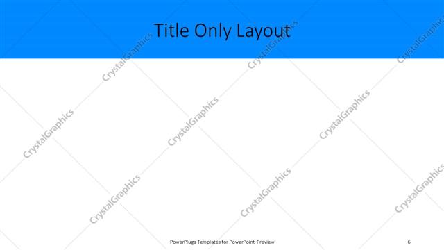 Title Only presentation slide layout