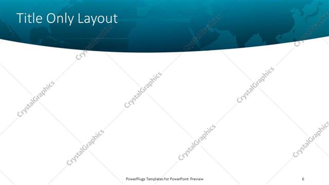 Title Only presentation slide layout