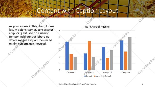 Content with Caption presentation slide layout