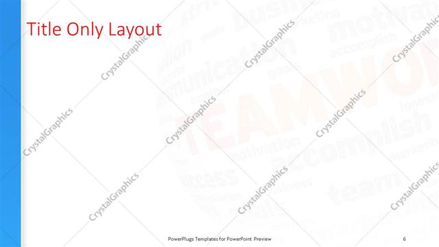 Title Only presentation slide layout