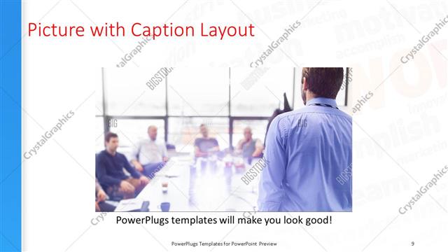 Picture with Caption presentation slide layout