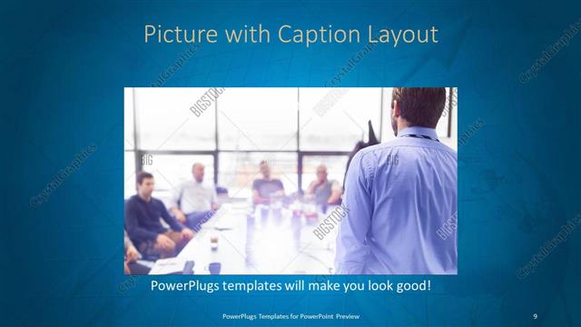 Picture with Caption presentation slide layout