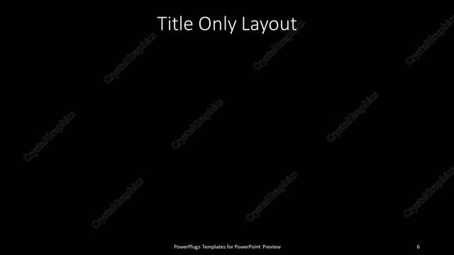 Title Only presentation slide layout