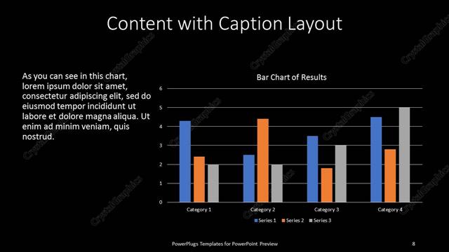 Content with Caption presentation slide layout
