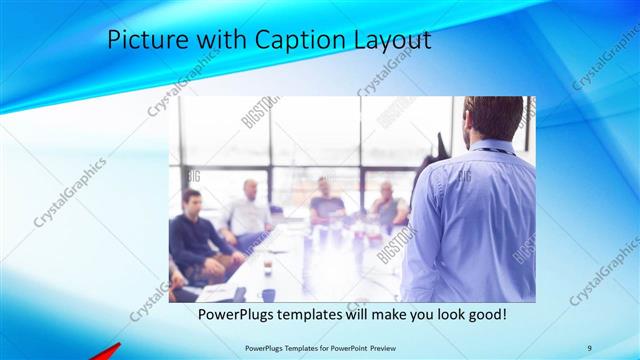 Picture with Caption presentation slide layout