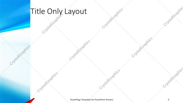 Title Only presentation slide layout