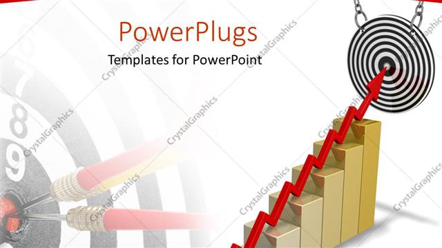  Presentation with dartboard - A growth table with a dartboard