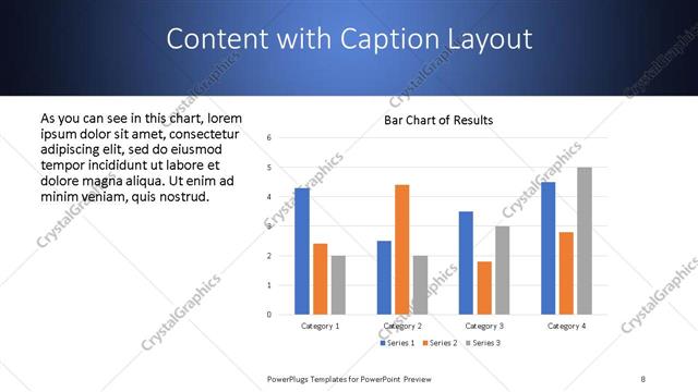 Content with Caption presentation slide layout
