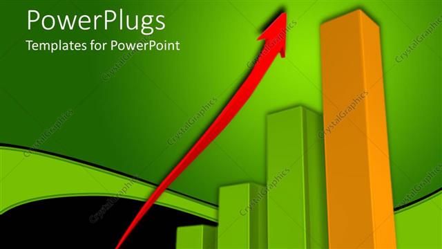  Presentation with growth chart - A growth table with greenish background