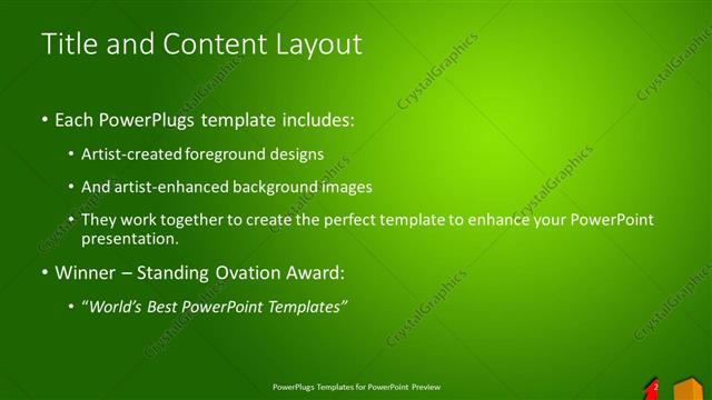 Title and Content presentation slide layout