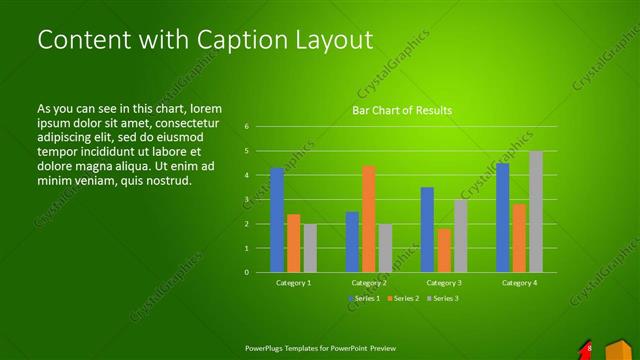Content with Caption presentation slide layout