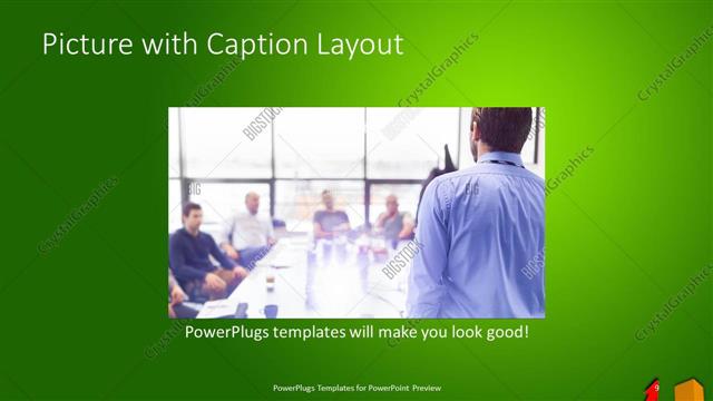 Picture with Caption presentation slide layout