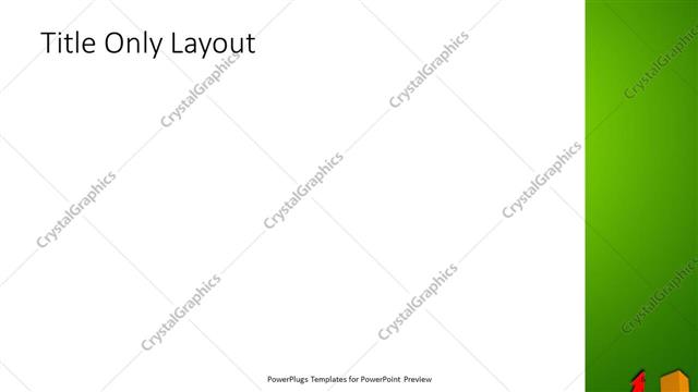 Title Only presentation slide layout