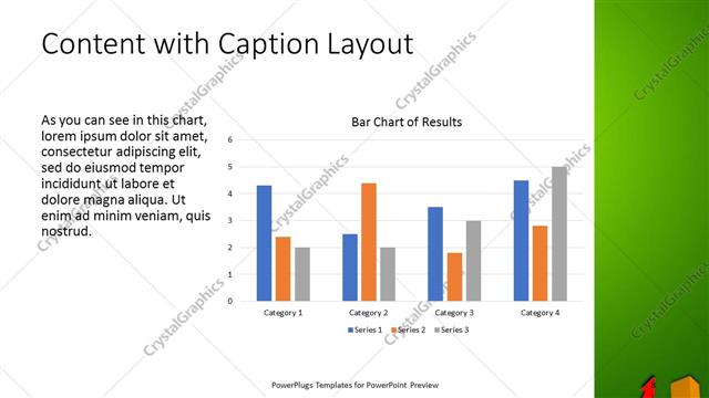Content with Caption presentation slide layout
