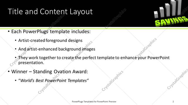 Title and Content presentation slide layout
