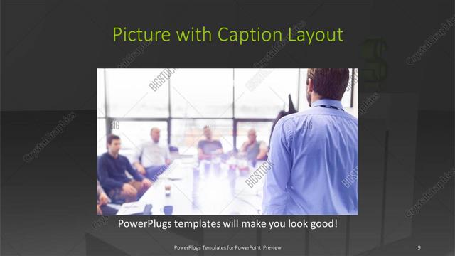 Picture with Caption presentation slide layout