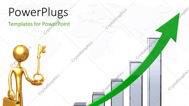  Presentation with growth chart - A growth table with a professional
