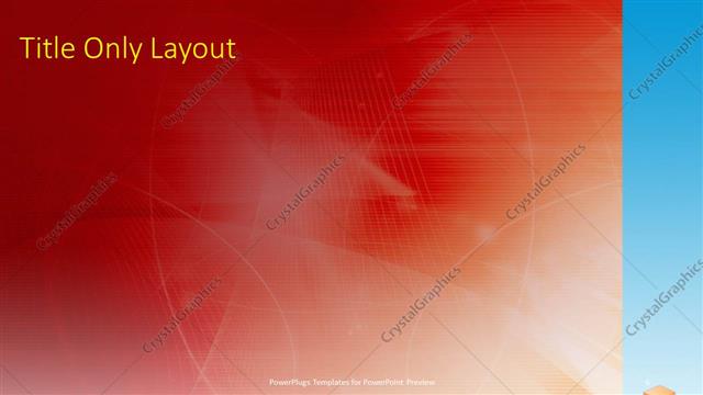 Title Only presentation slide layout