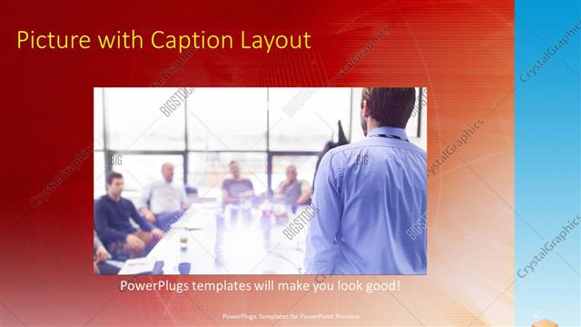 Picture with Caption presentation slide layout
