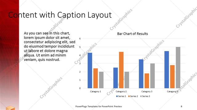Content with Caption presentation slide layout