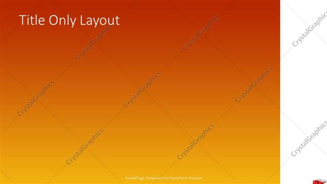 Title Only presentation slide layout