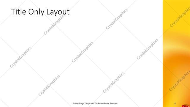 Title Only presentation slide layout