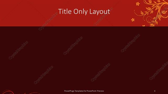 Title Only presentation slide layout