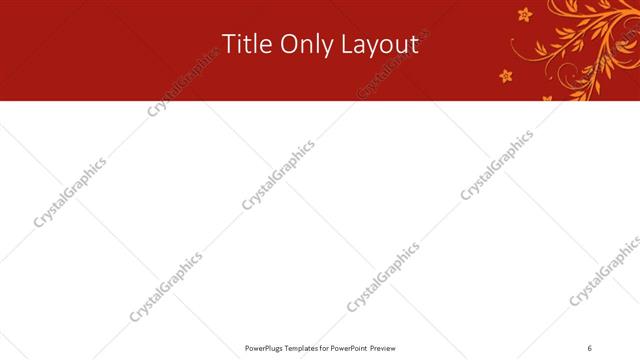 Title Only presentation slide layout