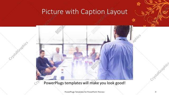 Picture with Caption presentation slide layout