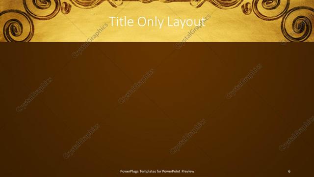 Title Only presentation slide layout