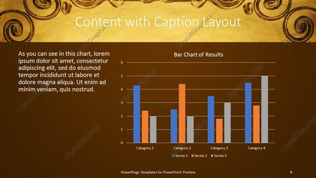 Content with Caption presentation slide layout