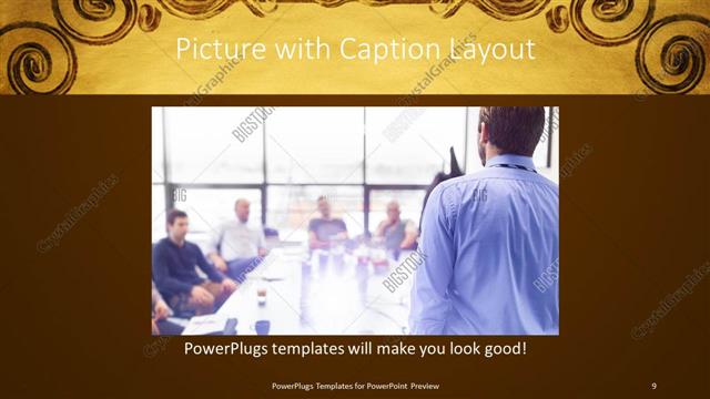 Picture with Caption presentation slide layout