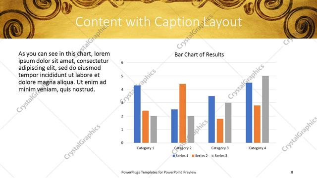 Content with Caption presentation slide layout