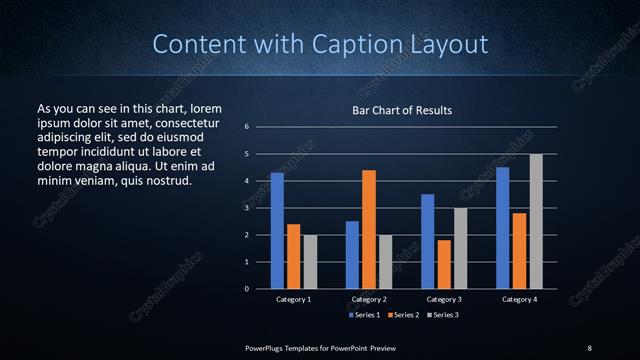 Content with Caption presentation slide layout