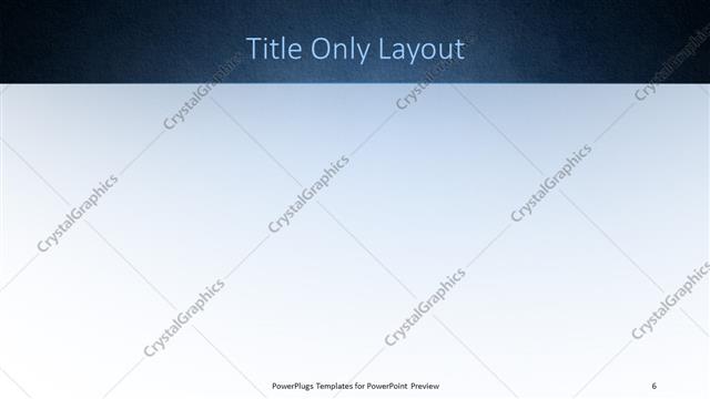 Title Only presentation slide layout
